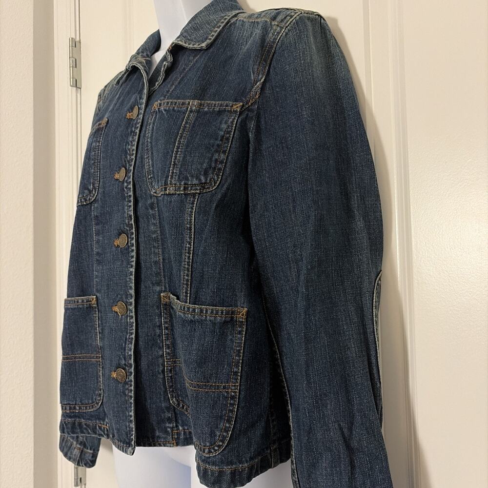 Vtg Ralph Lauren Jean Co Denim Chore Jacket Size P/l - Picture 2 of 10